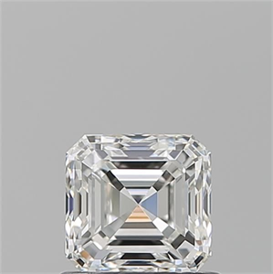 Picture of Natural Diamond 0.90 Carats, Asscher with  Cut, G Color, IF Clarity and Certified by GIA