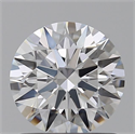 Lab Grown Diamond 1.00 Carats, Round with Ideal Cut, D Color, VVS1 Clarity and Certified by IGI
