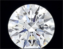 Del inventario de diamantes de laboratorio, 2.63 quilates, Redondo , Color E, claridad VS1 y certificado IGI