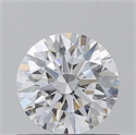 Natural Diamond 0.71 Carats, Round with Excellent Cut, D Color, VVS2 Clarity and Certified by GIA