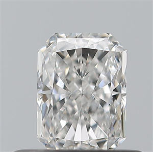 Picture of Natural Diamond 0.41 Carats, Radiant with  Cut, F Color, VVS1 Clarity and Certified by GIA
