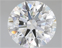 Del inventario de diamantes de laboratorio, 2.08 quilates, Redondo , Color E, claridad VVS2 y certificado IGI
