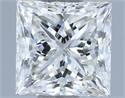 Natural Diamond 1.07 Carats, Princess with  Cut, H Color, VVS2 Clarity and Certified by IGI