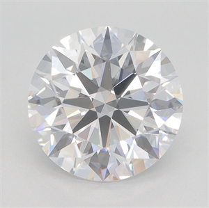 Picture of Lab Grown Diamond 4.09 Carats, Round with Excellent Cut, D Color, VVS1 Clarity and Certified by GIA
