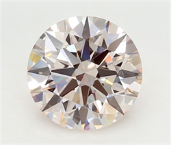 Picture of Lab Grown Diamond 3.00 Carats, Round with Ideal Cut, Fancy Light Pink Color, VVS2 Clarity and Certified by IGI