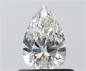 Diamante Natural 0.52 quilates, De pera , Color H, claridad VVS1 y certificado IGI