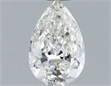 Natural Diamond 0.71 Carats, Pear with  Cut, G Color, IF Clarity and Certified by IGI