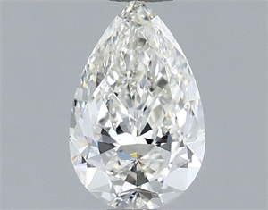 Picture of Natural Diamond 0.71 Carats, Pear with  Cut, G Color, IF Clarity and Certified by IGI