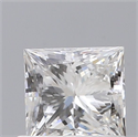 Natural Diamond 0.70 Carats, Princess with  Cut, E Color, VS1 Clarity and Certified by GIA