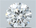 Natural Diamond 0.70 Carats, Round with Excellent Cut, G Color, SI1 Clarity and Certified by GIA
