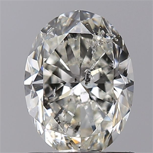 Foto Diamante Natural 1.20 quilates, Ovalado , Color J, claridad I1 y certificado GIA de