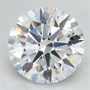 Picture of Lab Grown Diamond 2.79 Carats, Round with Ideal Cut, D Color, VVS1 Clarity and Certified by IGI