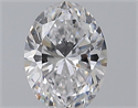 Natural Diamond 0.50 Carats, Oval with  Cut, D Color, SI1 Clarity and Certified by GIA