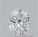 Natural Diamond 0.50 Carats, Oval with  Cut, D Color, VS1 Clarity and Certified by GIA