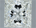 Diamante Natural 3.51 quilates, Princesa , Color I, claridad VVS2 y certificado IGI