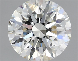 Picture of Natural Diamond 0.76 Carats, Round with Excellent Cut, K Color, VS1 Clarity and Certified by GIA