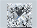Natural Diamond 1.30 Carats, Princess with  Cut, E Color, SI2 Clarity and Certified by GIA