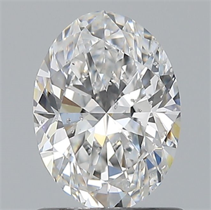 Picture of Natural Diamond 0.90 Carats, Oval with  Cut, E Color, SI2 Clarity and Certified by GIA