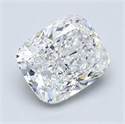 Natural Diamond 2.71 Carats, Cushion with  Cut, F Color, VS1 Clarity and Certified by GIA
