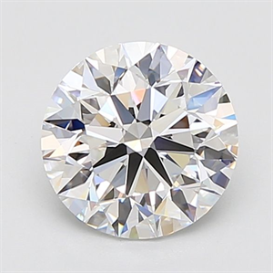 Picture of Lab Grown Diamond 3.01 Carats, Round with Excellent Cut, E Color, IF Clarity and Certified by IGI
