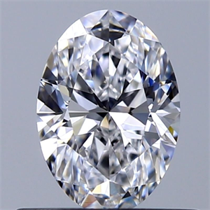 Picture of Natural Diamond 0.50 Carats, Oval with  Cut, D Color, VVS1 Clarity and Certified by GIA