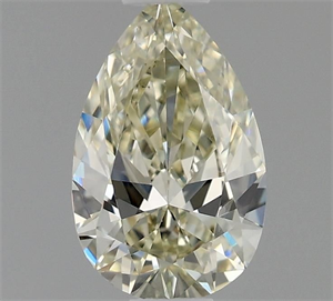 Picture of Natural Diamond 0.60 Carats, Pear with  Cut, L Color, SI1 Clarity and Certified by GIA