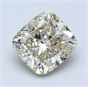Natural Diamond 1.21 Carats, Cushion with  Cut, N Color, I1 Clarity and Certified by GIA