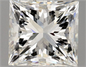 Natural Diamond 1.01 Carats, Princess with  Cut, I Color, VVS2 Clarity and Certified by GIA