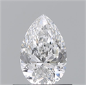 Natural Diamond 0.60 Carats, Pear with  Cut, D Color, VS2 Clarity and Certified by GIA