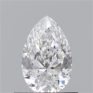 Picture of Natural Diamond 0.60 Carats, Pear with  Cut, D Color, VS2 Clarity and Certified by GIA