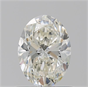 Natural Diamond 0.90 Carats, Oval with  Cut, J Color, IF Clarity and Certified by GIA