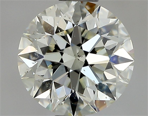 Picture of Natural Diamond 0.75 Carats, Round with Excellent Cut, L Color, SI2 Clarity and Certified by GIA