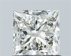 Picture of Natural Diamond 1.01 Carats, Princess with  Cut, H Color, IF Clarity and Certified by IGI