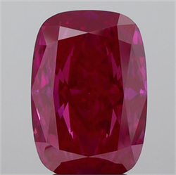 Picture of Lab Grown Diamond 3.61 Carats, CUSHION MODIFIED with  Cut, Fancy Vivid Pink Color, VS1 Clarity and Certified by IGI