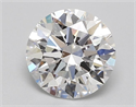 Lab Grown Diamond 2.02 Carats, Round with Ideal Cut, D Color, VVS1 Clarity and Certified by IGI