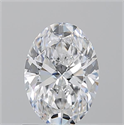 Natural Diamond 1.01 Carats, Oval with  Cut, D Color, VVS2 Clarity and Certified by GIA