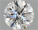 Lab Grown Diamond 1.41 Carats, Round with Excellent Cut, F Color, VS1 Clarity and Certified by IGI