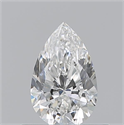 Natural Diamond 0.54 Carats, Pear with  Cut, F Color, VVS2 Clarity and Certified by GIA