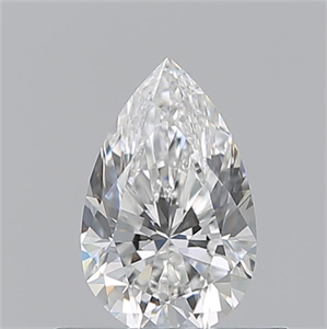 Picture of Natural Diamond 0.54 Carats, Pear with  Cut, F Color, VVS2 Clarity and Certified by GIA