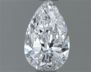 Picture of Natural Diamond 0.50 Carats, Pear with  Cut, D Color, VVS2 Clarity and Certified by GIA