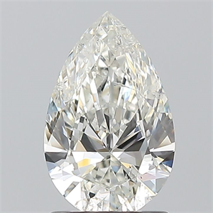 Picture of Natural Diamond 1.20 Carats, Pear with  Cut, I Color, SI2 Clarity and Certified by GIA