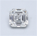 Natural Diamond 1.01 Carats, Asscher with  Cut, E Color, VS1 Clarity and Certified by GIA