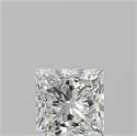 Diamante Natural 0.50 quilates, Princesa , Color G, claridad VVS2 y certificado GIA
