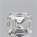Natural Diamond 1.01 Carats, Asscher with  Cut, H Color, VVS1 Clarity and Certified by GIA