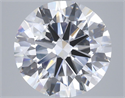 Lab Grown Diamond 5.51 Carats, Round with Ideal Cut, E Color, VVS2 Clarity and Certified by IGI