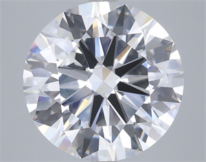 Picture of Lab Grown Diamond 5.51 Carats, Round with Ideal Cut, E Color, VVS2 Clarity and Certified by IGI