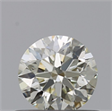 Natural Diamond 0.52 Carats, Round with Excellent Cut, K Color, VVS2 Clarity and Certified by IGI