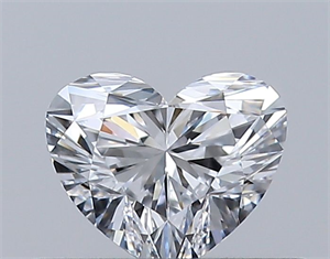 Picture of Natural Diamond 0.33 Carats, Heart with  Cut, D Color, VVS2 Clarity and Certified by GIA