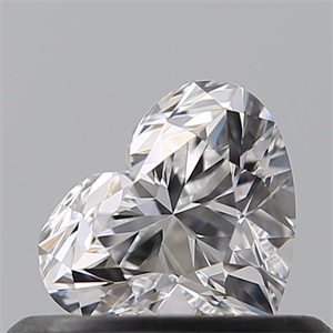 Picture of Natural Diamond 0.41 Carats, Heart with  Cut, D Color, VVS2 Clarity and Certified by GIA