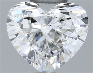Foto Diamante Natural 0.50 quilates, Corazón , Color G, claridad SI1 y certificado GIA de